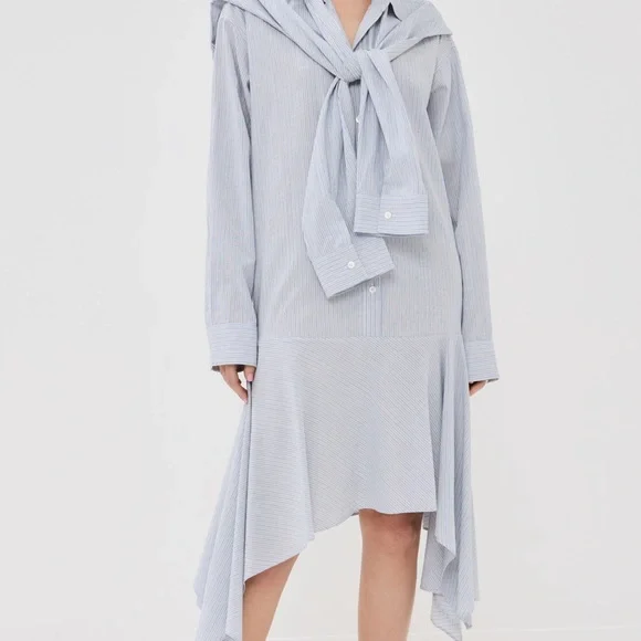 ACNE STUDIOS Soft Stripe Shirting Dress - Picture 6 of 7